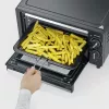 Severin TO 2062 Mini forno, 9 L, 800 W, con girarrosto, acciaio inox spazzolato/nero