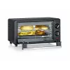 Severin TO 2062 Mini forno, 9 L, 800 W, con girarrosto, acciaio inox spazzolato/nero