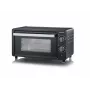 Severin TO 2062 Mini forno, 9 L, 800 W, con girarrosto, acciaio inox spazzolato/nero