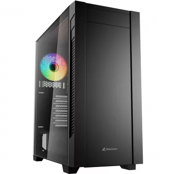 Sharkoon S25-W2 ARGB Black Case Midi Tower in vetro temperato (modello 2026)
