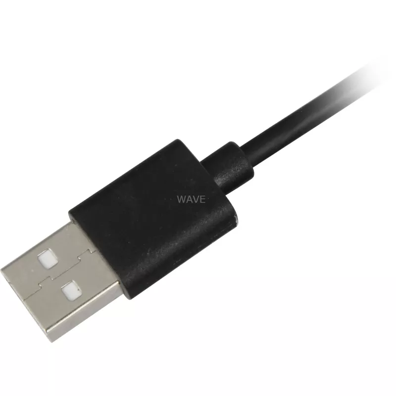 SHARKOON Cavo USB 2.0, connettore maschio USB-A su connettore maschio USB-C (nero, 2 m)