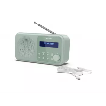 Sharp Tokyo DR-P420(GN) radio portatile DAB+/FM, Bluetooth 5.0, Aquamarine Green