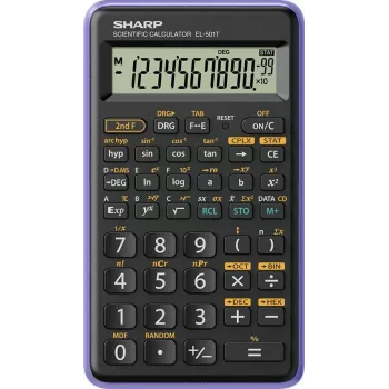 Sharp EL-501T calcolatrice scientifica, LCD a 10 cifre, 131 funzioni, formato tascabile, nero SH-EL501TBVL