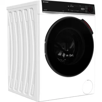 SHARP ES-WNFB214CWDA-DE Lavatrice a carica frontale, 10 kg, 1400 giri/min, bianca, Wi-Fi, motore Advanced Inverter