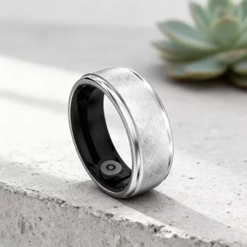 HiFuture Ring2 Smart Ring, taglia 12 (68 mm), Titanium Silver