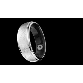 HiFuture Ring2 Smart Ring, taglia 12 (68 mm), Titanium Silver
