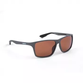 Shimano Technium Polarized Occhiali da sole, Matte Dark Grey/Copper