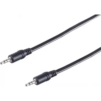 SHIVERPEAKS Cavo audio jack 3,5 mm, connettore maschio-connettore maschio, 2,5 m, nero