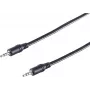 SHIVERPEAKS Cavo audio jack 3,5 mm, connettore maschio-connettore maschio, 2,5 m, nero