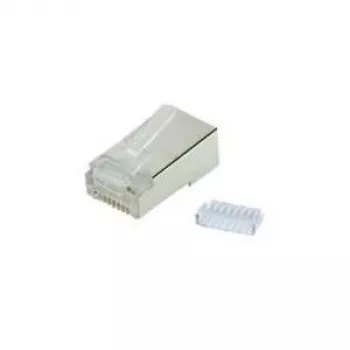 SHIVERPEAKS BASIC-S confezione da 100 connettori modulari RJ45 Cat.6a schermati 8P8C con contatti dorati BS72061-R