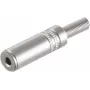 shiverpeaks BASIC-S presa jack stereo 3,5 mm, case in metallo, connessione a saldare, sacchetto in polietilene con foro euro (BS51210-M)