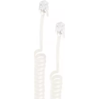 SHIVERPEAKS BASIC-S cavo a spirale per cornetta telefonica, RJ10 a RJ10, 4 m esteso, nero BS70135