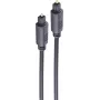 SHIVERPEAKS BASIC-S Cavo audio in fibra ottica, Toslink a Toslink, 10,0 m, 4,0 mm, nero BS69004-10