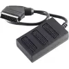 shiverpeaks BASIC-S cavo splitter Scart, 1x connettore Scart maschio a 3x connettore Scart femmina, 0,5 m, completamente cablato, nero (BS94051)