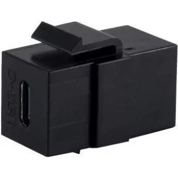 SHIVERPEAKS BASIC-S USB-C 3.1 Gen 2 adattatore keystone, connettore femmina a connettore femmina, 10 Gbps, nero BS08-10040