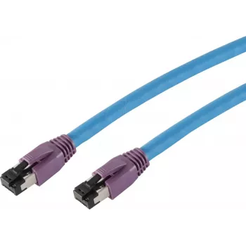 SHIVERPEAKS BS08-40031 Cavo di rete Cat8 S/FTP, RJ45, 2 m, blu, 40 Gbit/s, 2000 MHz