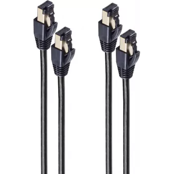 SHIVERPEAKS BS08-41025-2 cavo di rete Cat8.1, F/FTP, RJ45, 1m, nero