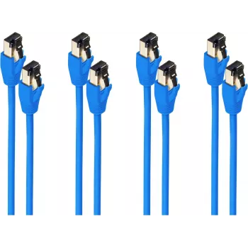 shiverpeaks BS08-41071-4 cavo di rete Cat8.1, blu, 10 m, F/FTP, RJ45, 40 Gbps, 2000 MHz