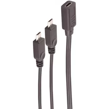 SHIVERPEAKS BS13-20021 Cavo splitter USB-C a 2x Micro-USB B 0,3 m nero