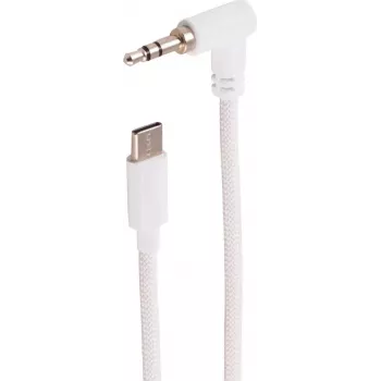 SHIVERPEAKS BS14-08126 cavo audio 3,5 mm angolare su dritto, bianco, 1,2 m