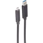SHIVERPEAKS BS30-39105 cavo ottico attivo USB 3.2 Gen 2, USB-A a USB-C, 10 Gbps, 25 m, nero