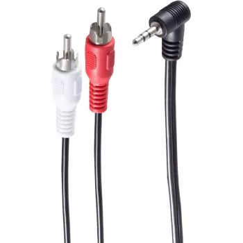 SHIVERPEAKS BS30842 cavo audio 1,5 m 3,5 mm su 2x connettori RCA maschio nero