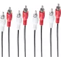 SHIVERPEAKS BS40112 Cavo audio RCA 4 canali, 1,5 m, dorato, nero