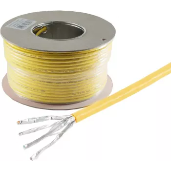 SHIVERPEAKS BS75500-A+-100SSP Cavo di rete Cat.7a S/FTP, 100 m, Giallo