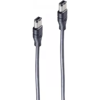 SHIVERPEAKS BS77202 cavo FireWire 400 - 6 pin a 6 pin, nero, 400 Mbit/s