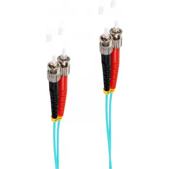SHIVERPEAKS BS77905/3 5m ST a ST OM3 cavo patch in fibra ottica multimodale duplex, aqua