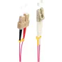 SHIVERPEAKS BS77941/4 cavo patch in fibra ottica multimodale OM4 LC a SC duplex, 15 m, viola