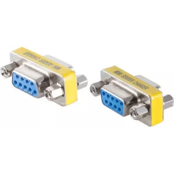 SHIVERPEAKS BS78254 adattatore D-SUB 9 pin maschio a femmina, argento