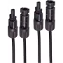 SHIVERPEAKS PV4 set cavo di prolunga solare, 4 mm², 20 m, MC4, nero, confezione da 2 BS02-32095
