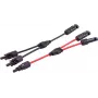 SHIVERPEAKS PV4 set cavi adattatore a T, 2-in-1, 4 mm², rosso/nero, 30 cm (BS02-21022)