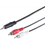SHIVERPEAKS S-Conn cavo audio 3,5 mm su 2x RCA 2,5 m nero rosso bianco (30832-2.5)