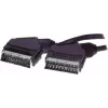 ShiverPeaks S/CONN Cavo SCART su SCART 3m, dorato, doppio schermato, con segnale di controllo 96021