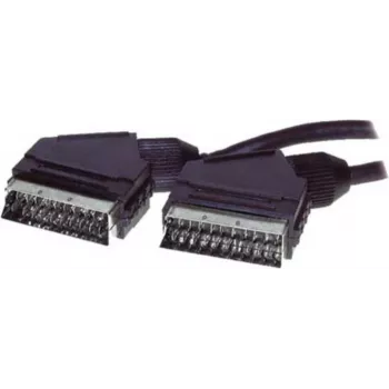 ShiverPeaks S/CONN Cavo SCART su SCART 3m, dorato, doppio schermato, con segnale di controllo 96021
