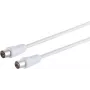ShiverPeaks S/CONN maximum connectivity Cavo antenna, schermatura 100%, adatto BK, > 75 dB, bianco, 10,0 m (80018-)