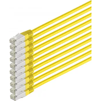 SHIVERPEAKS S/CONN maximum connectivity Cat 6 S/FTP PIMF set di cavi patch senza alogeni, 10x 1,0m, giallo (75711-HY-SET-10)