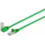 SHIVERPEAKS S/CONN maximum connectivity Cavo patch di rete Cat 6 S/FTP PiMF, angolare a dritto RJ45, verde, 7,5 m (08-64063)