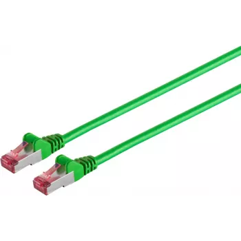 SHIVERPEAKS S/CONN maximum connectivity Cavo patch di rete Cat 6A S/FTP PIMF senza alogeni certificato GHMT, verde, 0,15 m (75711-A0.15G)