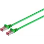 SHIVERPEAKS S/CONN maximum connectivity Cavo patch di rete Cat 6A S/FTP PIMF senza alogeni certificato GHMT, verde, 0,15 m (75711-A0.15G)