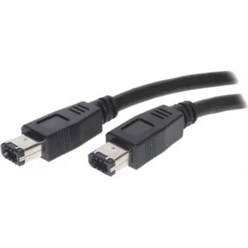 SHIVERPEAKS S/CONN Maximum Connectivity Cavo FireWire, IEEE 1394a, connettore a 6 pin maschio su maschio, 400 Mbps, 1,8 m, nero 77202