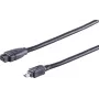 SHIVERPEAKS S CONN Maximum Connectivity cavo FireWire, connettore IEEE 1394B 9-Pin maschio a connettore IEEE 1394A 4-Pin maschio, 1,8 m, nero 77312
