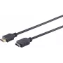 SHIVERPEAKS S/CONN maximum connectivity cavo prolunga HDMI 2,0m - HDMI Type-A connettore maschio a connettore femmina, contatti dorati, Ultra HD 4K, 3D, HEAC, Ethernet, ARC, CEC, High Speed with Ethernet, nero 77479-2.0