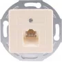 SHIVERPEAKS S/CONN maximum connectivity Presa di rete da incasso UAE RJ45 1x8 con placca centrale e anello di montaggio in metallo, bianco puro 74221-1-50-UNI