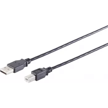 SHIVERPEAKS S/CONN Maximum Connectivity cavo USB 2.0 High-Speed, A su B, nero, 0,5 m (13-23015)