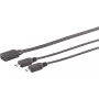 SHIVERPEAKS S/CONN maximum connectivity Cavo adattatore splitter a Y USB-C femmina su 2x USB Micro-B maschio, USB 2.0, 0,3m, nero 13-20021