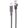 SHIVERPEAKS Cavo adattatore USB-A a RJ45 Gigabit Ethernet, alluminio, nero, 3 m BS14-52045