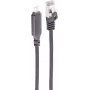 SHIVERPEAKS Cavo adattatore USB-C a Gigabit Ethernet, 1,5 m, alluminio, nero (BS14-51155)